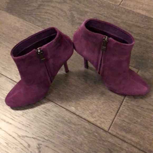 Aldo purple suede woman’s booties - Picture 2 of 5
